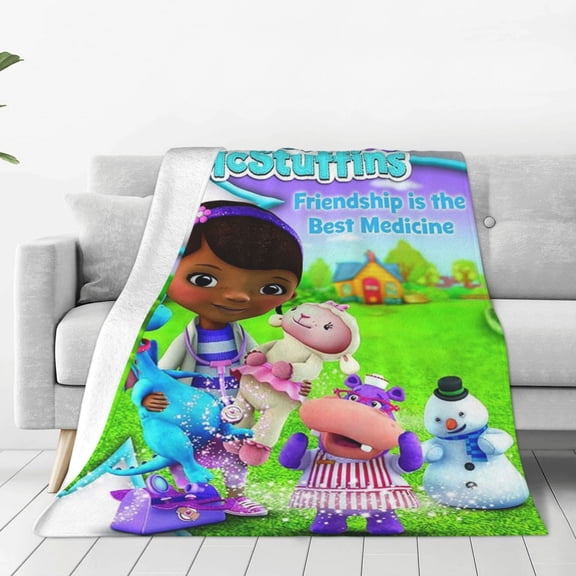 Doc Mc-Stuffins Ultra-Soft Micro Fleece Blanket Cozy Blanket Thick Warm Plush Throw Blanket Sofa Cushion