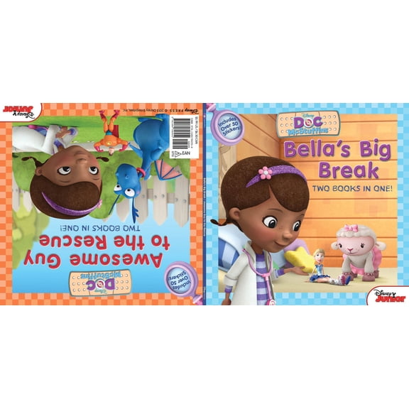 Pre-Owned Doc McStuffins Awesome Guy to the Rescue! / Bella's Big Break : Two-Books-in-One (Paperback)
