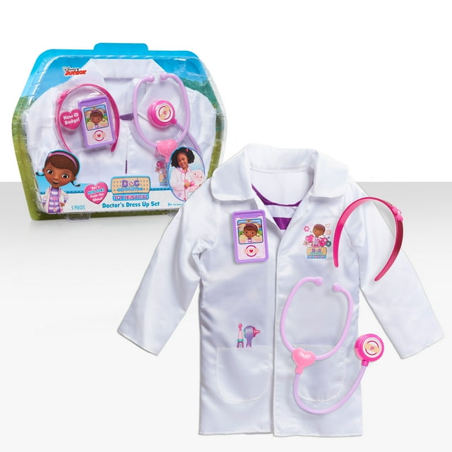 Doc McStuffins Doctor's Dress Up Set, Officially Licensed Kids Toys for Ages 3 Up, Gifts and Presents