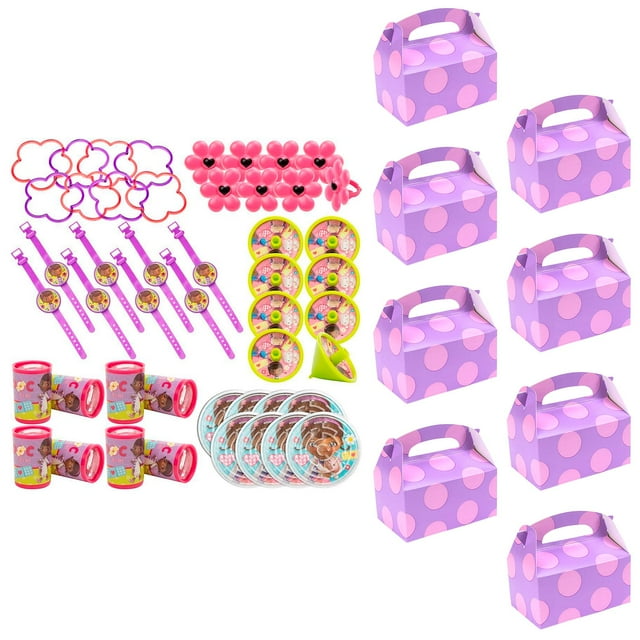 Doc McStuffins Filled Favor Box Kit (For 8 Guests)