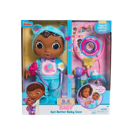 Doc McStuffins Get Better Baby Cece, Officially Licensed Kids Toys for Ages 3 Up, Gifts and Presents