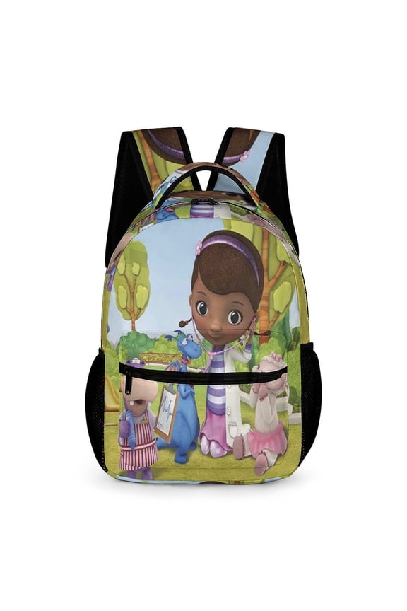Doc McStuffins High Quality Lightweight Backpack Shoulder Bags Travel Hiking Daypack Bookbag