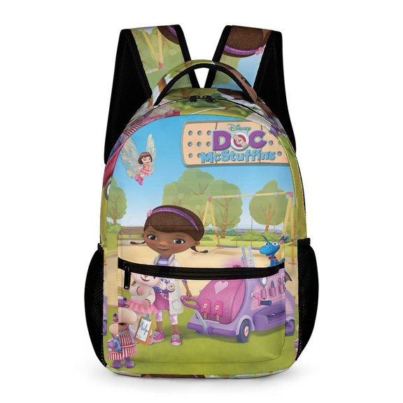 Doc McStuffins High Quality Lightweight Backpack Shoulder Bags Travel Hiking Daypack Bookbag