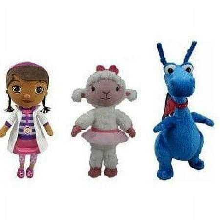 Doc McStuffins Just Play Plush Toy Set of 3 Dolls Include : Lambie , Stuffy & Doc