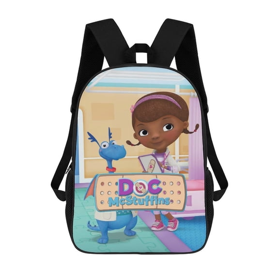 Doc McStuffins Lightweight Backpack 17 in Shoulder Laptop Bags Travel Hiking Daypack Backpacks