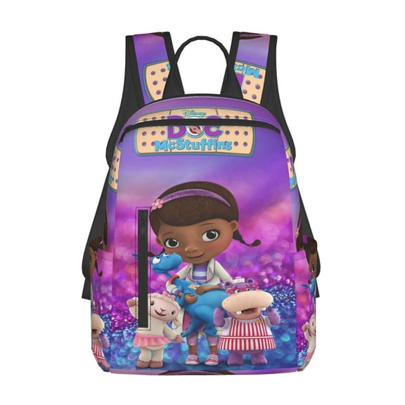 Doc McStuffins Lightweight Backpack Daypack Casual Shoulder Bags Travel Hiking Camping