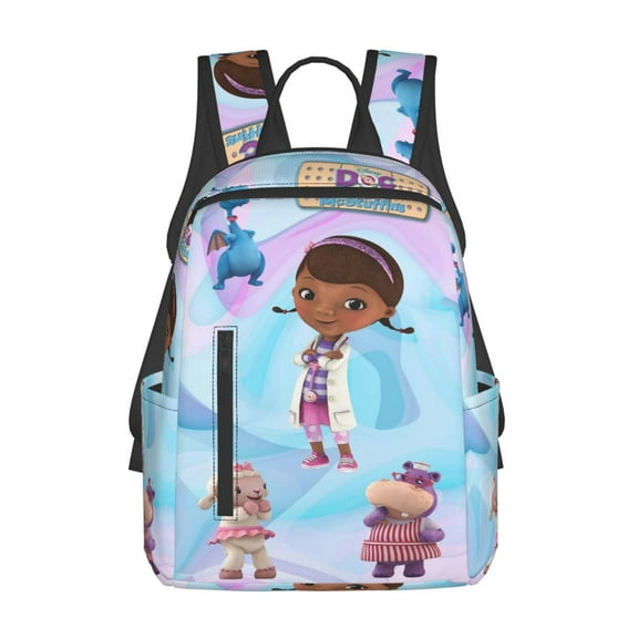 Doc McStuffins Lightweight Backpack Daypack Casual Shoulder Bags Travel Hiking Camping