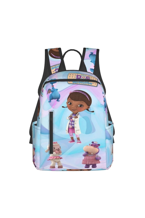 Doc McStuffins Lightweight Backpack Daypack Casual Shoulder Bags Travel Hiking Camping
