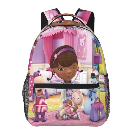 Doc McStuffins Lightweight Backpack Daypack Casual Shoulder Bags Travel Hiking Camping