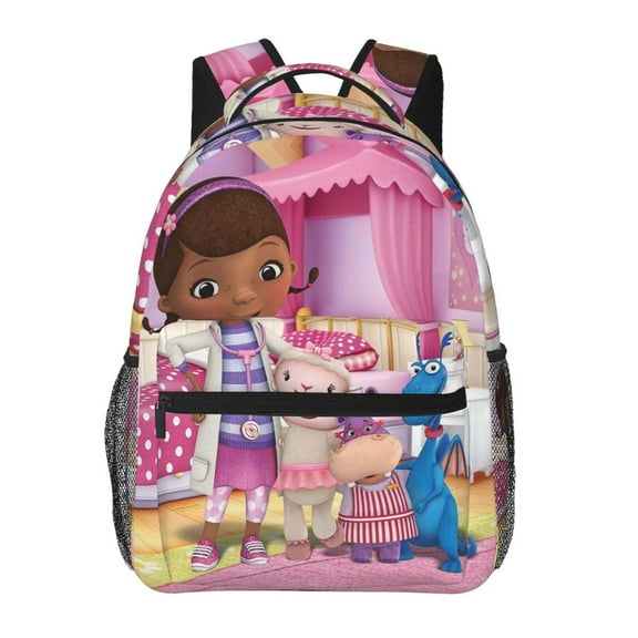 Doc McStuffins Lightweight Backpack Daypack Casual Shoulder Bags Travel Hiking Camping