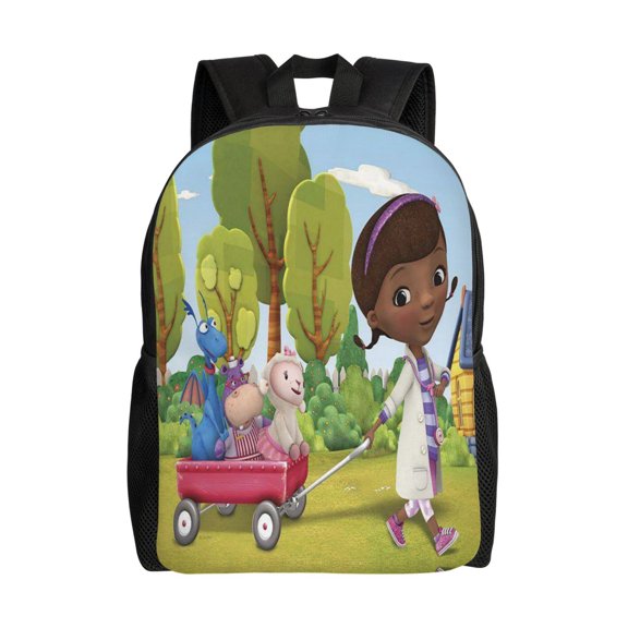 Doc McStuffins Lightweight Backpack Daypack Large Capacity Backpacks Adjustable Shoulder Straps Bags Travel Hiking