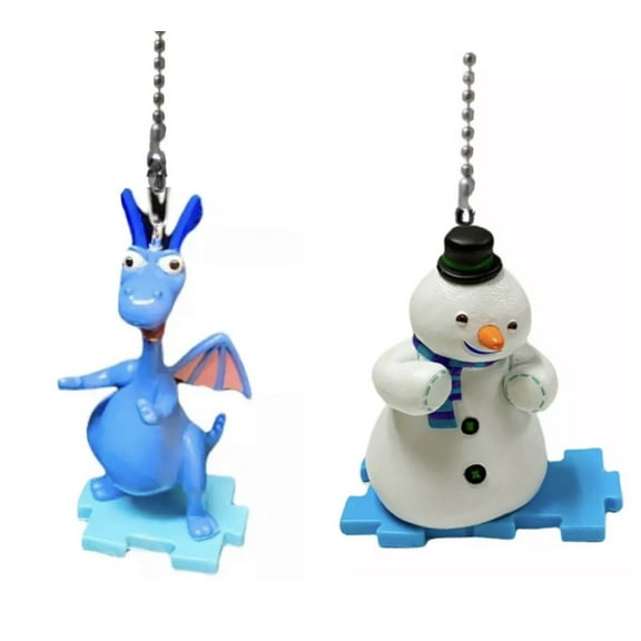 Doc McStuffins Stuffy Dragon & Chilly Fan Lamp Light Pull Chain Figure Figurine New