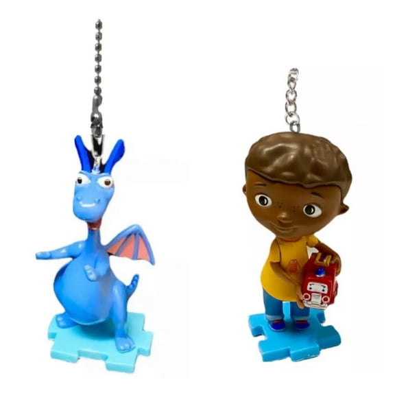 Doc McStuffins Stuffy Dragon & Donny Fan Lamp Light Pull Chain Figure Figurine