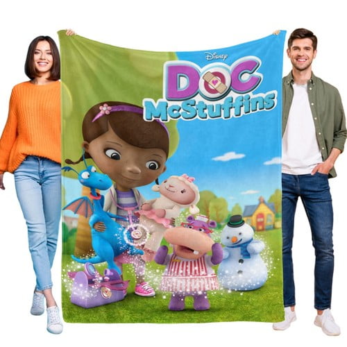 Doc McStuffins Throw Blanket Soft Fleece Blanket Bedroom