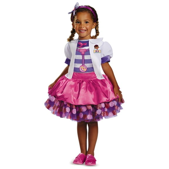 Girl's Deluxe Doc McStuffins Toy Hospital Tutu Dress Costume Toddler 2T