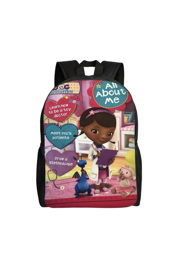 Doc Mcstuffins Backpack Casual Daypack Large Capacity Travel Work College Back Pack Novelty Book Bag Laptop Bag