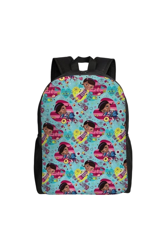 Doc Mcstuffins Backpack Casual Daypack Large Capacity Travel Work School Back Pack Novelty Book Bag Laptop Bag
