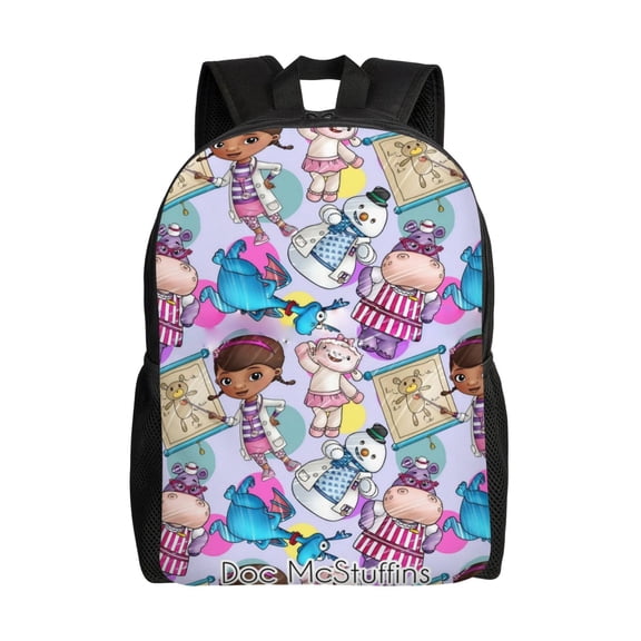 Doc Mcstuffins Backpack Lightweight Daypack Large Capacity Travel Work College Back Pack Novelty Backpacks Laptop Bag
