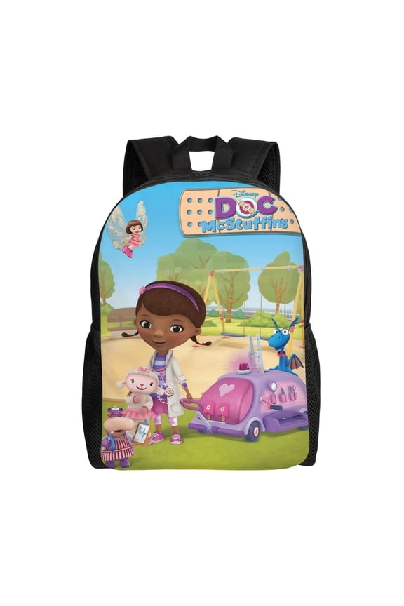 Doc Mcstuffins Backpack Lightweight Daypack Large Capacity Travel Work College Back Pack Novelty Backpacks Laptop Bag