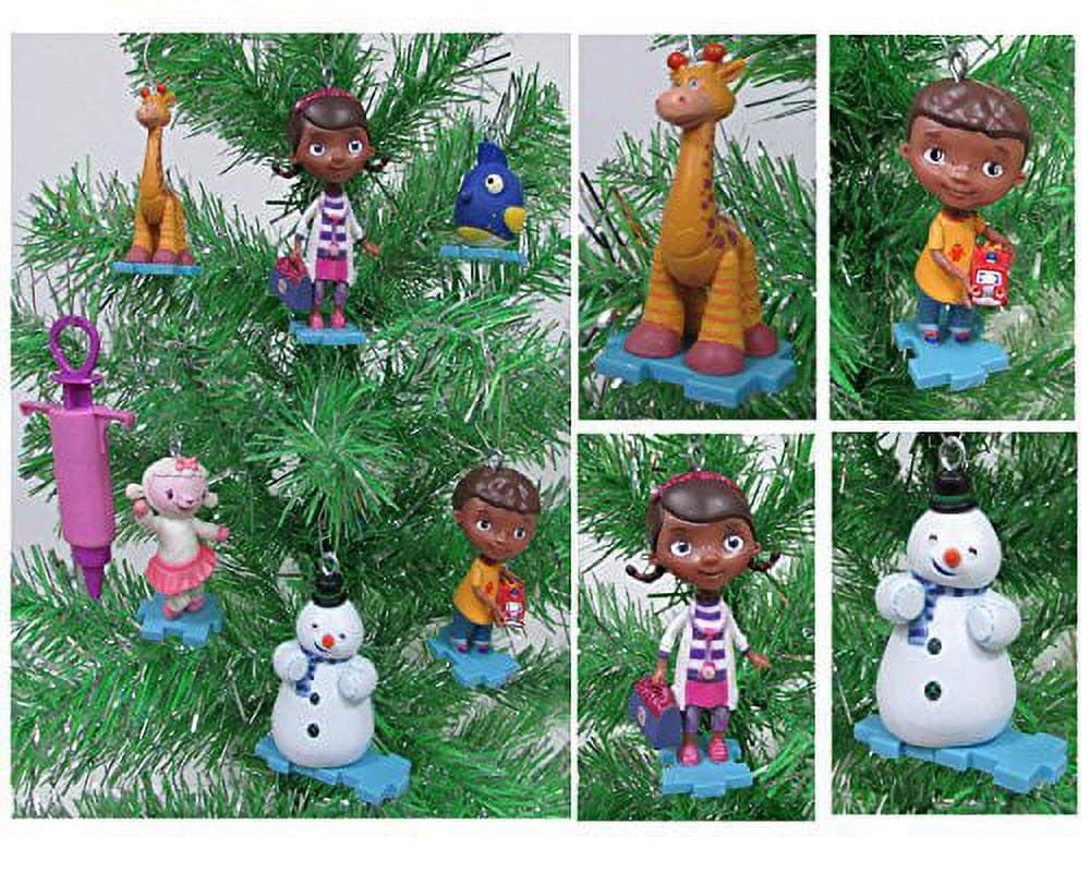Doc Mcstuffins Christmas Tree Ornament Set Featuring Lambie, Gabby, Chilly And More