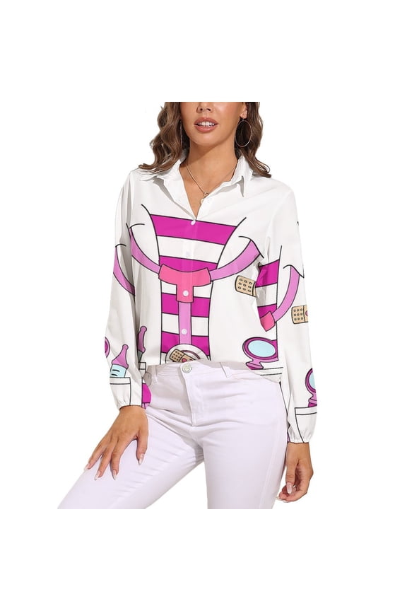 Doc Mcstuffins Costume Long Sleeve Blouse Woman Streetwear Casual Shirts Summer Oversize Woman Streetwear Clothing Birthday Present