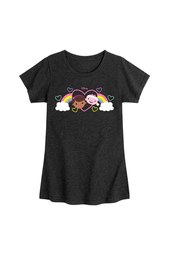 - Doc Mcstuffins - Youth Girls Fitted Short Sleeve T-Shirt