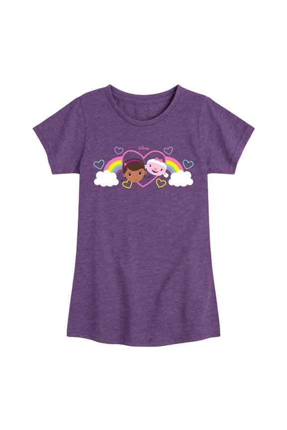 - Doc Mcstuffins - Youth Girls Fitted Short Sleeve T-Shirt