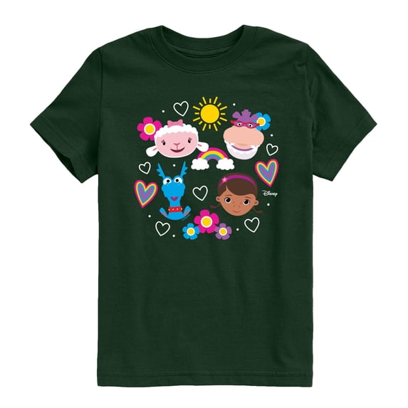 Doc Mcstuffins - Grid - Youth Boys Short Sleeve Graphic T-Shirt