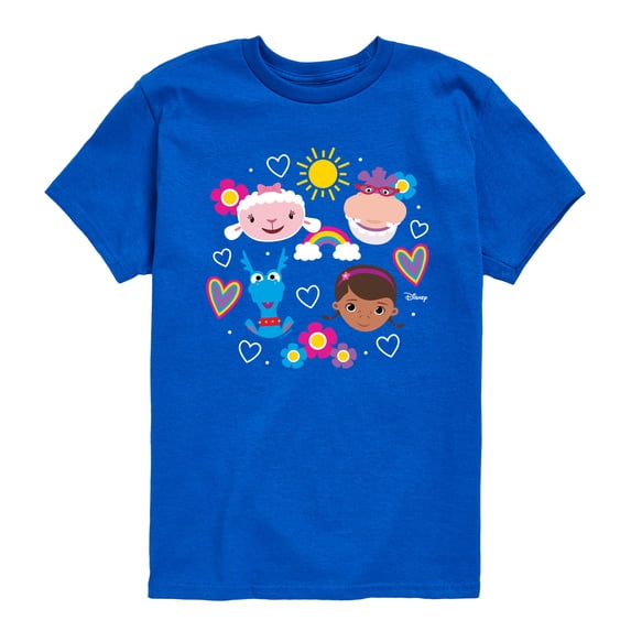 Doc Mcstuffins - Grid - Youth Boys Short Sleeve Graphic T-Shirt