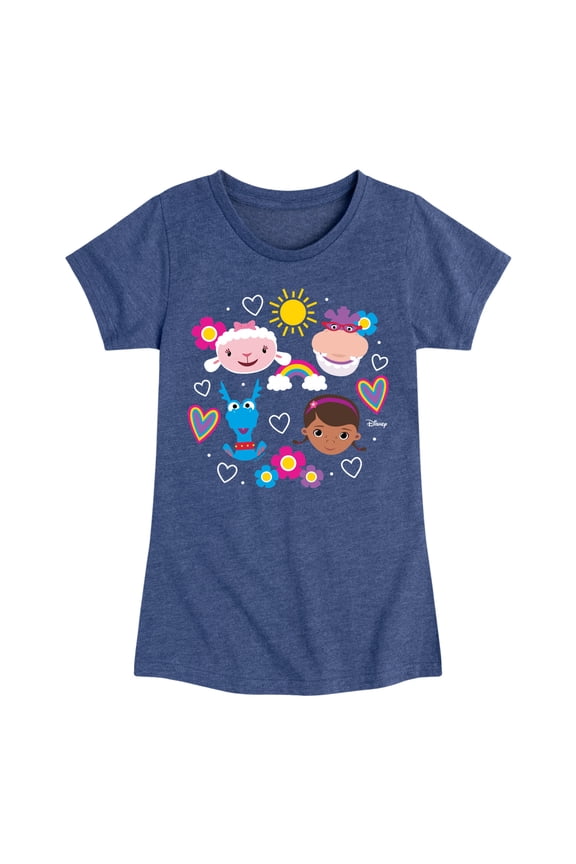 - Grid - Youth Girls Fitted Short Sleeve T-Shirt
