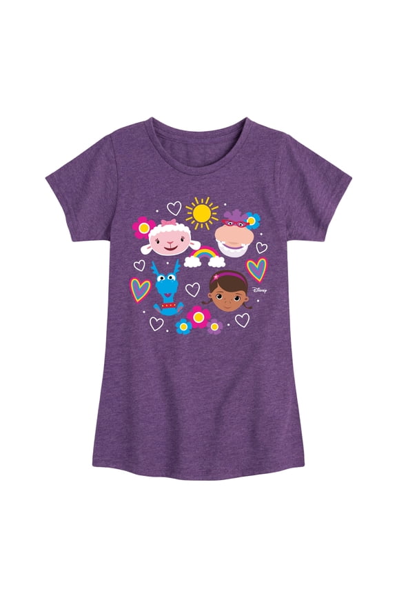 - Grid - Youth Girls Fitted Short Sleeve T-Shirt