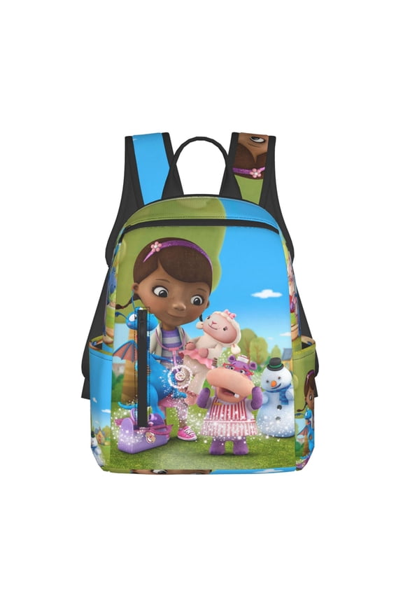 Doc Mcstuffins Lightweight Backpack Daypack Casual Shoulder Bags Travel Hiking Camping