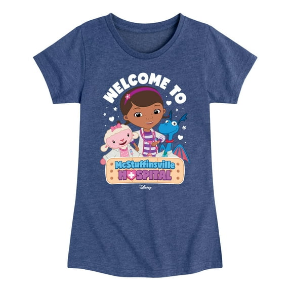 Doc Mcstuffins - Mcstuffinsville Hospital - Toddler And Youth Girls Short Sleeve Graphic T-Shirt