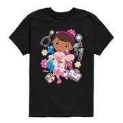 Doc Mcstuffins - Stickers Boys' Short Sleeve Graphic T-Shirt