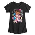 thumbnail image 1 of Doc Mcstuffins -Stickers - Youth Girls Fitted Short Sleeve T-Shirt, 1 of 4