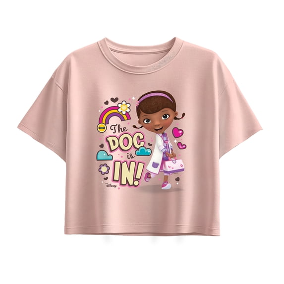 Doc Mcstuffins - The Doc Is In - Youth Girls Boxy T-Shirt