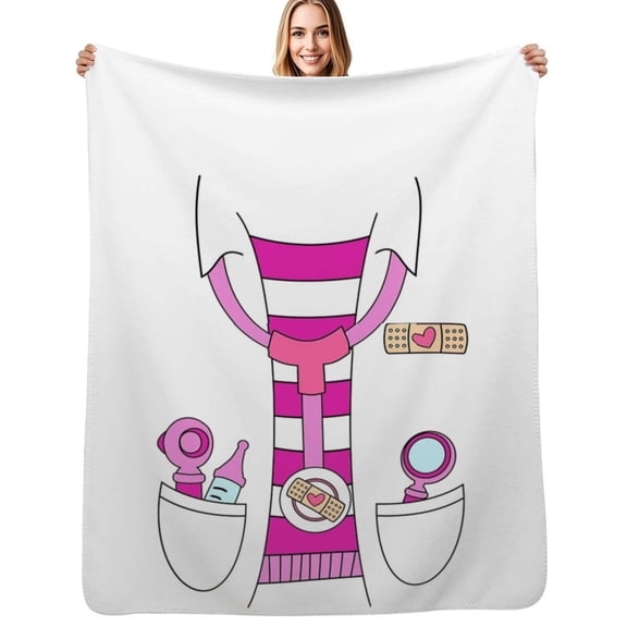 Doc Mcstuffins costume Soft Blanket Travel Bedding Throws Flannel Bedspread Sofa Bed Cover