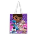 thumbnail image 1 of Doc Mcstuffins-theme canvas Tote Bag for Women Aesthetic Shopping Grocery Reusable Bags with Inner Zipper Women Gift 13.8 x 15.8 inches（35x40cm）, 1 of 6