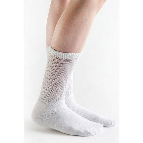 Doc Ortho Loose Fit Cotton Diabetic Socks for Men and Women, 3 Pairs, Crew