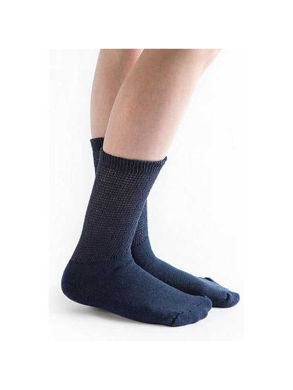 Loose Fit Diabetic Socks, 3 Pairs, Crew