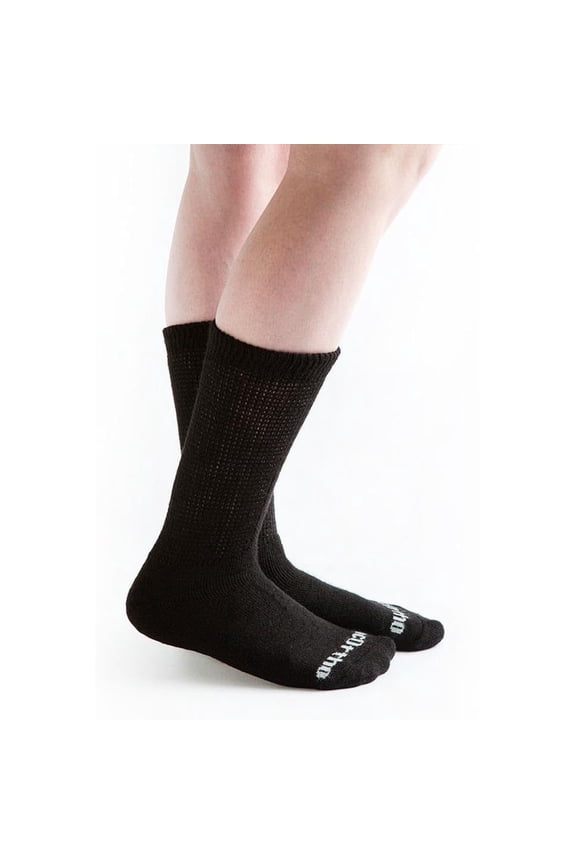 Ultra Soft Loose Fit Diabetic Socks for Men and Women, 12 Pairs, Crew