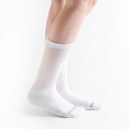 Doc Ortho Ultra Soft Loose Fit Diabetic Socks for Men and Women, 12 Pairs, Crew