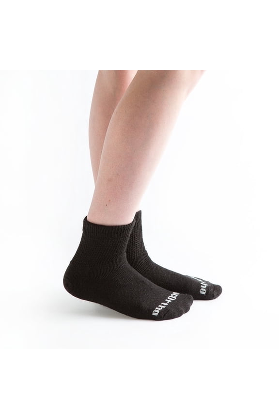 Loose Fit Diabetic Socks – Non-Binding 1/4 Crew for Men & Women, Circulation & Comfort, 6 Pairs