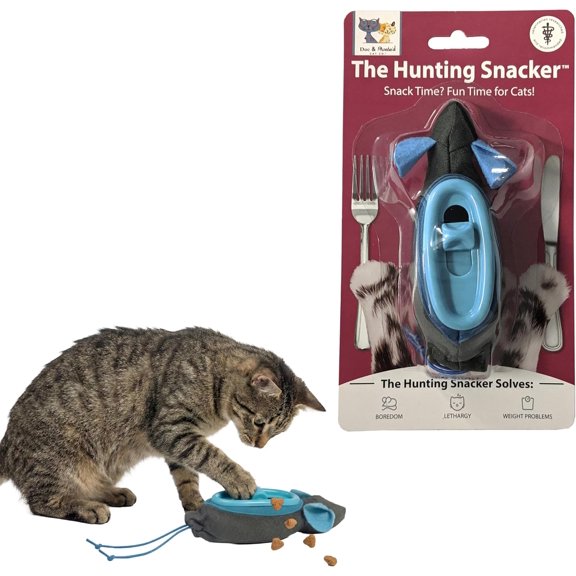 Doc and Phoebe's Cat Hunting Snacker - Interactive Indoor Treat Dispenser, Encourage Natural Instincts to Hunt, Provide Mental Stimulation, Solve Behavioral Problems & Obesity, Pack of 1 Mouse