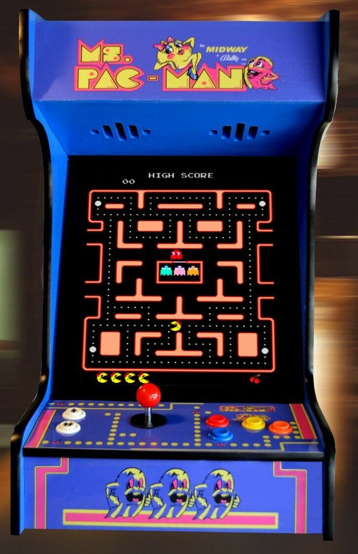 Doc & Pies Arcade Tabletop Upright Machine - 412 Classic Games (Blue)