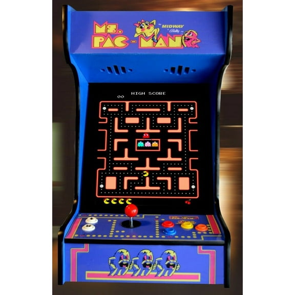 Doc & Pies Arcade Tabletop Upright Machine - 412 Classic Games (Blue)