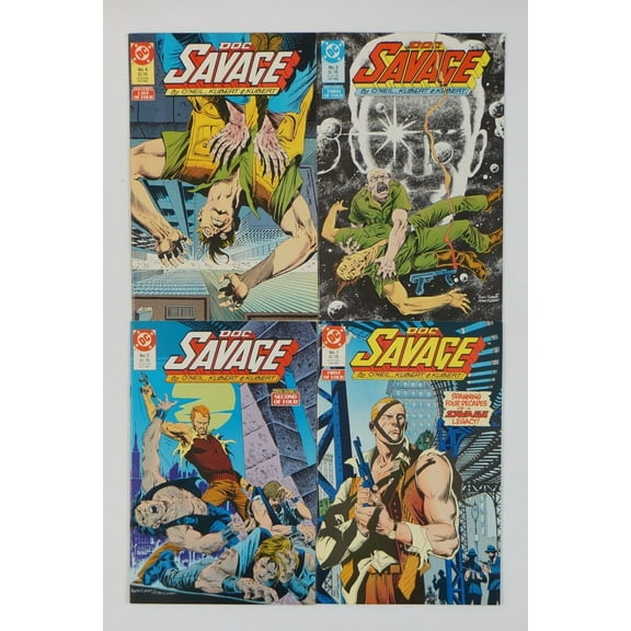 Doc Savage #1-4 VF/NM complete series Dennis O'Neil ; DC