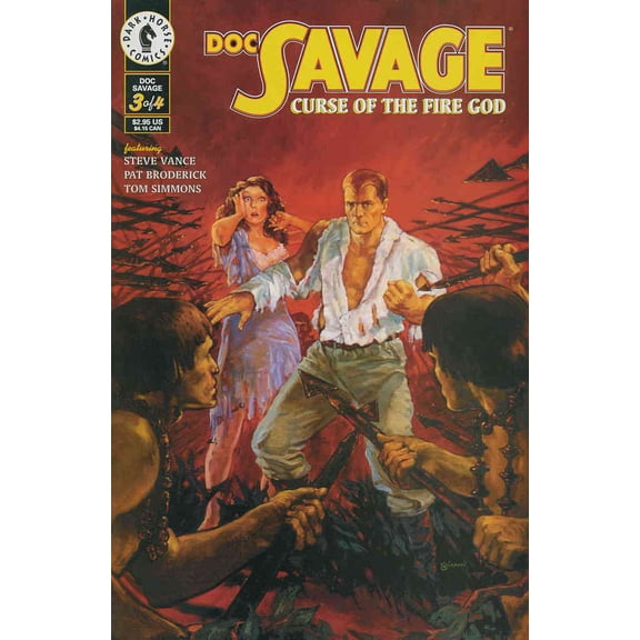 Doc Savage: Curse of the Fire God #3 VF ; Dark Horse Comic Book