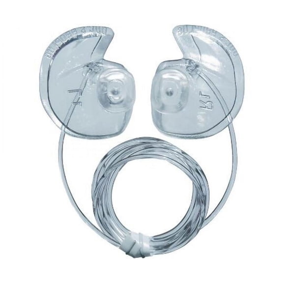 Doc's ProPlugs SCUBA Diving Preformed Clear Vented Earplugs w/ Leash - Medium/Small
