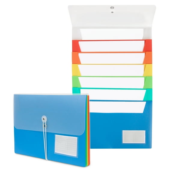DocIt Organizer 7 Pocket Cascading File Organizer for Letter Size Paper